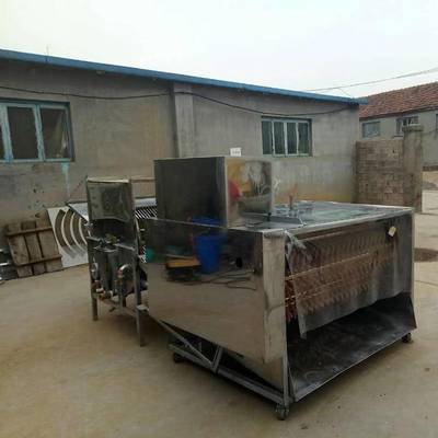 家禽屠宰高效处理 烫脱一体机与六辊脱毛烫毛一体机解析